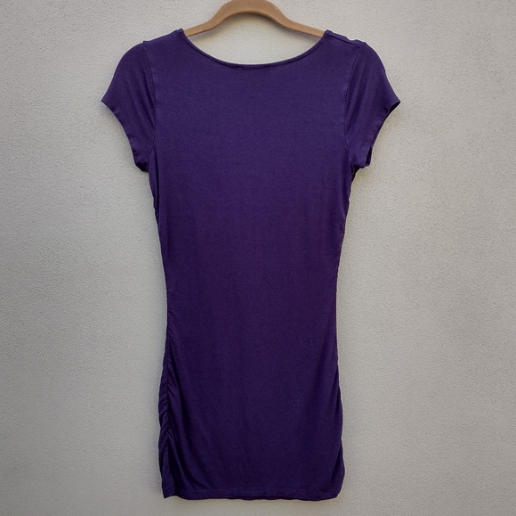 The Limited Dark Purple Slimming Long Top in Size Small - Picture 2 of 6
